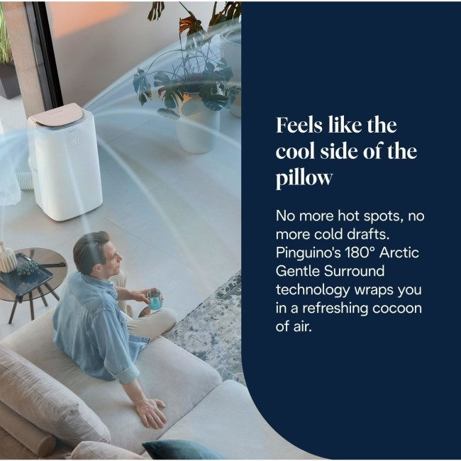 Delonghi A+ AP98 Pinguino 11500 BTU Quiet Mobile Air Conditioner - GentleJet & Low Energy - Image 5